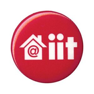 Round Two Piece Celluloid Lock Pin Button (1")