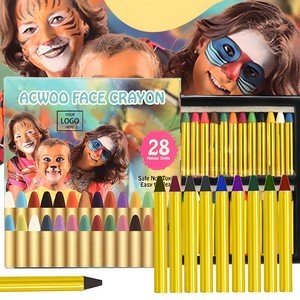 28 Colors DIY Face Makeup Crayon Props