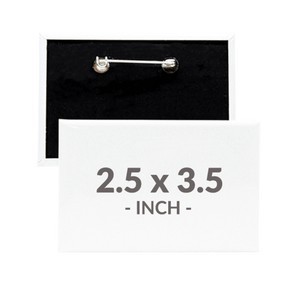 2.5 X 3.5 Inch Rectangle Custom Buttons