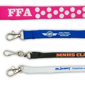 Tube Lanyard Silk Screen Imprint (5/8")