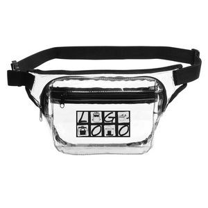 Transparent 2-Zipper Fanny Pack