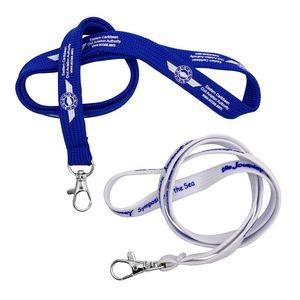 Tube Lanyards Silkscreen Imprint (3/8")