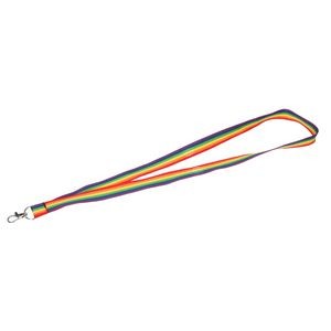 Recycled Polyester Rainbow Lanyard