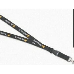 1" Screen Printed Polyester Lanyard