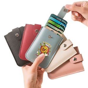 Pull-out PU Credit Card Holder