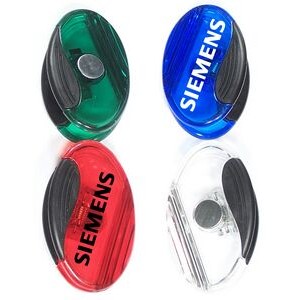 Jumbo Size Sleek Oval Magnetic Memo Clip w/Strong Grip