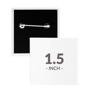 1.5 X 1.5 Inch Square Custom Buttons
