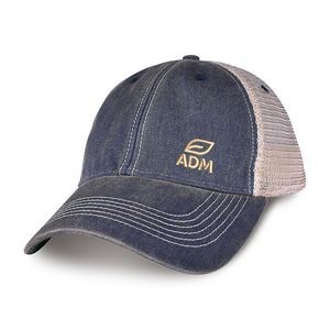 Merrimack Hat Co.® Austin Vintage Trucker - Navy-Tan