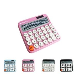 Power Battery & Solar 12 Digit Big Button Desktop Calculator