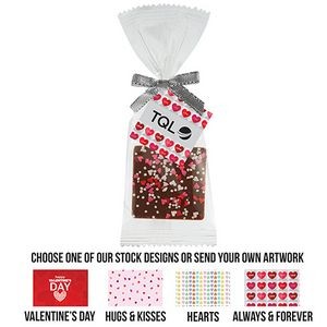 Be Mine Belgian Bite Size Chocolate Square Gift Bag - .5 Oz.