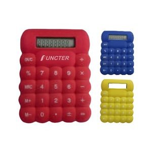 Mini Silicone Battery Power Electronic 8 Digits Display Desk Calculator