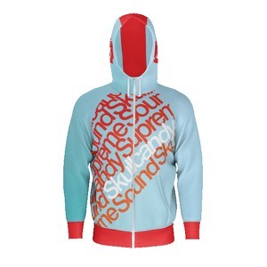 IMPORT Rusty Unisex Dye-Sublimated Raglan Full-Zip Hoodie