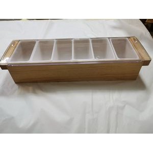 Wood Condiment Tray/Caddy