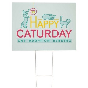 36" x 24" Corrugated Plastic Sign Kit (Single-Sided)