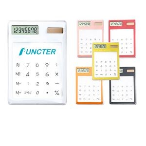 Solar & Battery Dual Power Electronic Calculator 8 Digits LCD Display Desk Calculator
