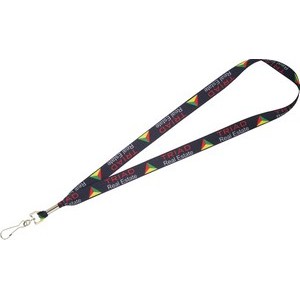 Full Color 3/4'' Lanyard w/ Hook