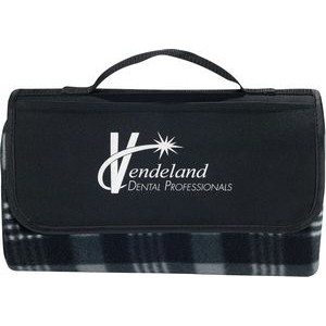 Padded Water-Resistant Fleece Picnic Blanket