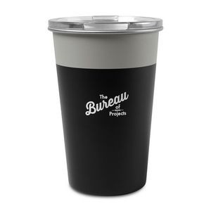 Arlo Colorblock Stainless Steel Tumbler - 14 Oz. - Warm Grey-Black