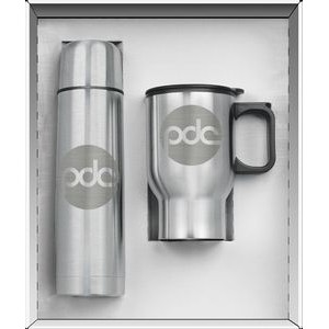 2 Piece Steel City Super Thermos Saver Set - Laser Etched